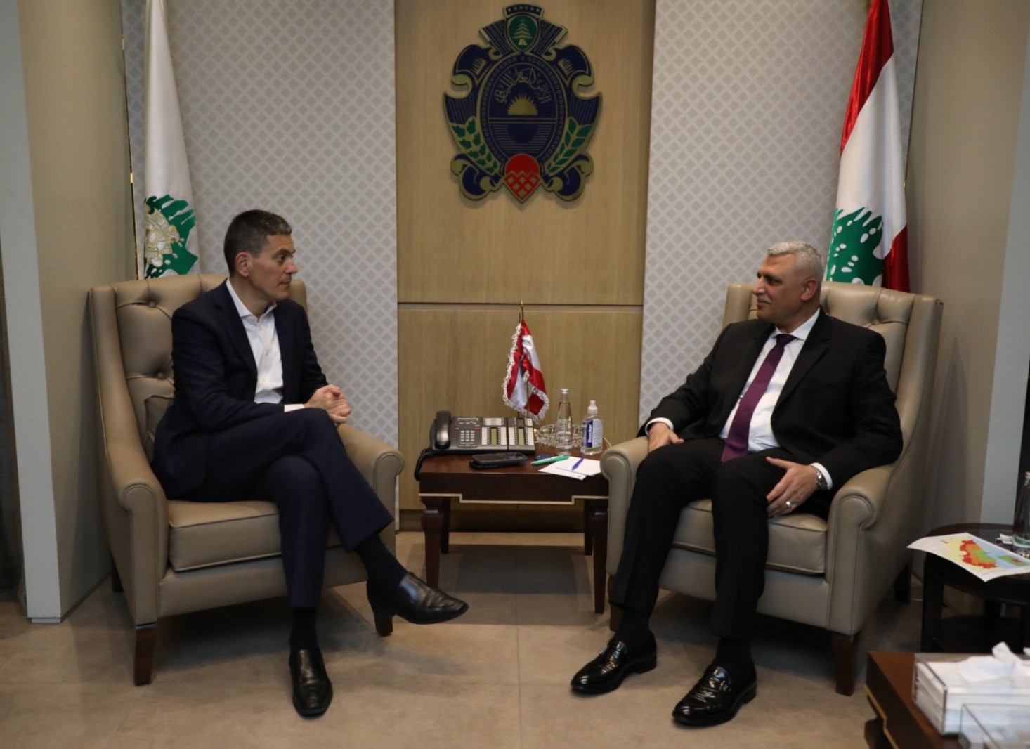 استقبل المدير العام للأمن العام اللواء حسن شقير عصر اليوم في مكتبه رئيس لجنة الإنقاذ الدولية IRC