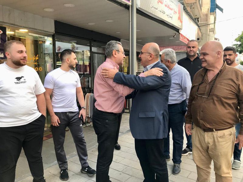 السيد نادر عزام يجول في منطقة ساحة القدس ويلتقي لجنتها والتجار ومخاتير المدينة والشيخ ماهر حمود السيد نادر عزام يجول في منطقة ساحة القدس ويلتقي لجنتها والتجار ومخاتير المدينة والشيخ ماهر حمود