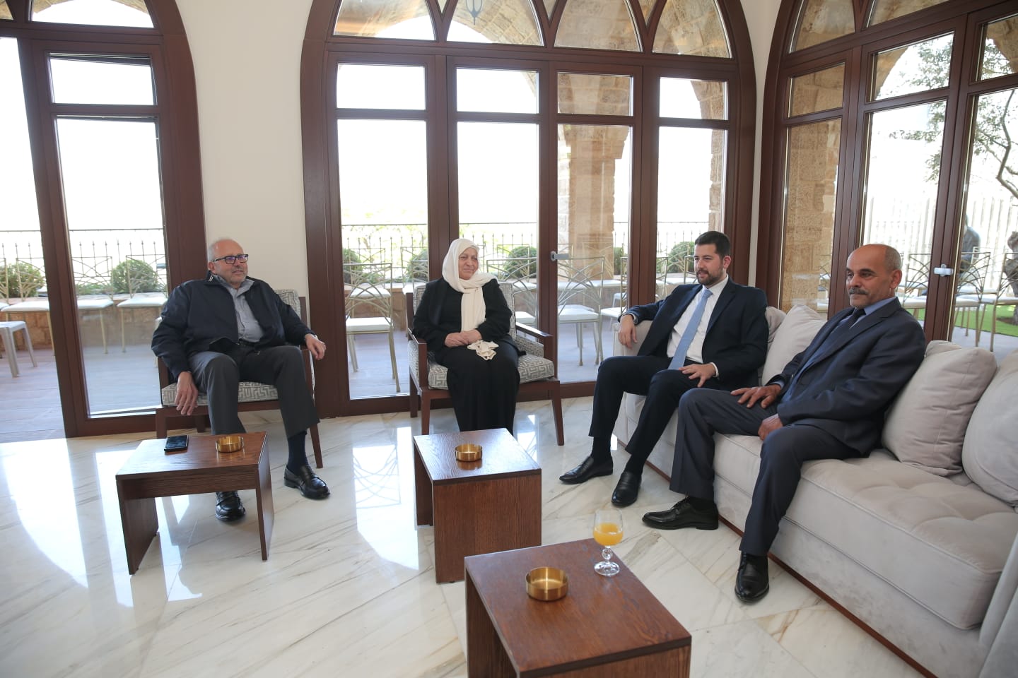 رئيس بلدية بقسطا إبراهيم مزهر يتقبل التهاني بالفوز بالتزكية